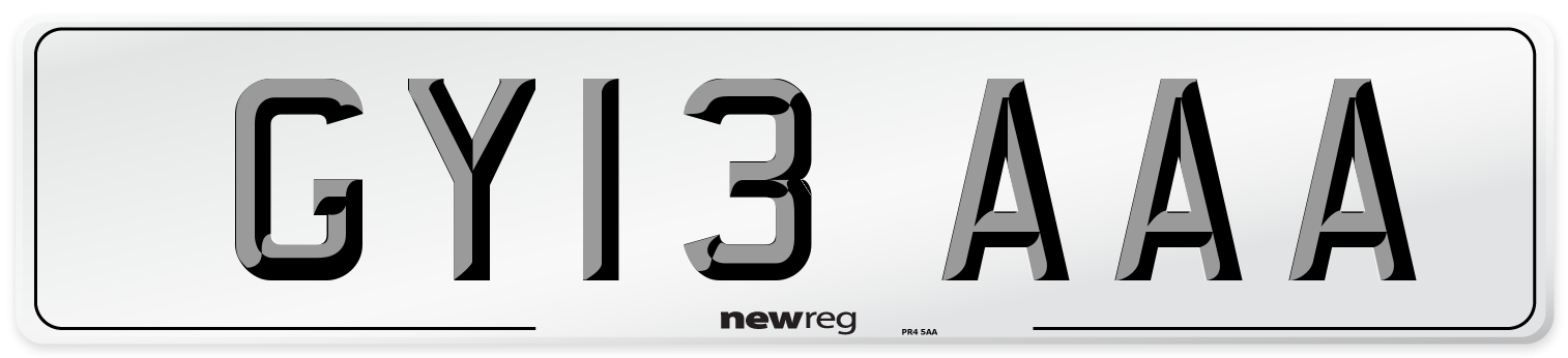 GY13 AAA Number Plate from New Reg